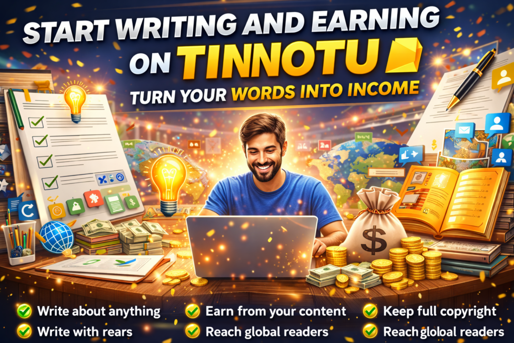 How To Start Writing and Earning on Tinnotu