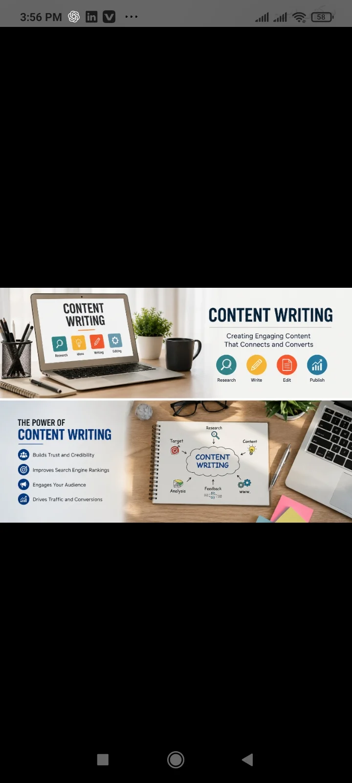 The important of content writing for online success