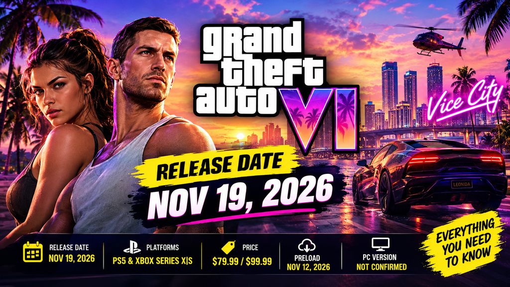 GTA 6 release date 2026
GTA 6 price
GTA 6 platforms
GTA 6 PC release date
GTA 6 pre-order
GTA 6 gameplay
GTA 6 Vice City
Grand Theft Auto VI